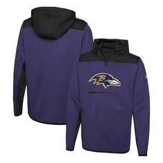 Мужской фиолетовый пуловер с капюшоном Baltimore Ravens Joint Authentic Hard Hitter New Era