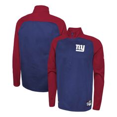 Мужская куртка Royal New York Giants Joint Authentic O-Line с молнией до половины длины реглан New Era