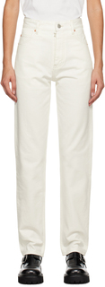 Белые джинсы с пятью карманами MM6 Maison Margiela