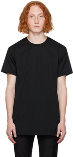 Черная футболка со вставками Comme des Garçons