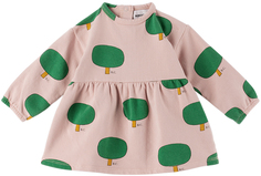 Детское розово-зеленое платье по всей длине: розовый/зеленый Bobo Choses