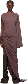 Пурпурное платье макси Edfu Rick Owens DRKSHDW