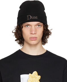 Черная классическая шерстяная шапка-бини Dime