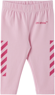 Леггинсы Baby Pink Helvetica Diag Розовый/Фуксия Off-White