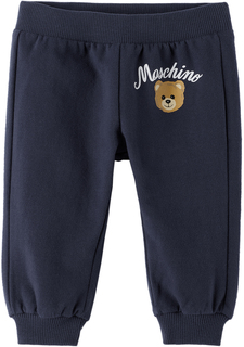 Детские темно-синие спортивные штаны Teddy Bear Темно-синие Moschino