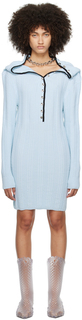Мини-платье синего цвета с рюшами для малышей Y/Project