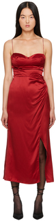 Красное платье миди Reformation Marguerite