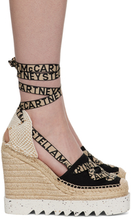Черно-бежевые туфли Gaia на глубоком каблуке Stella McCartney
