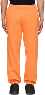 Оранжевые спортивные штаны с вышивкой Dime
