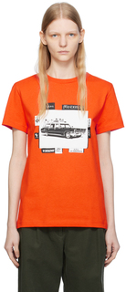 Оранжевая футболка JW Anderson Edition A.P.C.