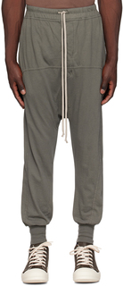 Серые спортивные штаны на кулиске Rick Owens DRKSHDW