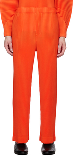 Оранжевые ежемесячные брюки для августа Powerful HOMME PLISSe ISSEY MIYAKE