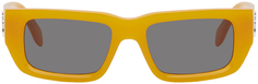 Оранжевые солнцезащитные очки с аттерами Palm Angels