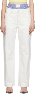 Alexander Wang Off-White многослойные джинсы