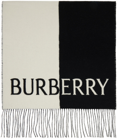 Черно-белый шарф EKD Burberry