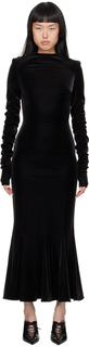Черное платье-миди в готическом стиле MISBHV