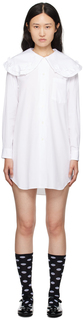Белое мини-платье с бантом Comme des Garcons для девочек Comme des Garçons