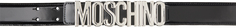 Черный ремень с пряжкой с логотипом Moschino