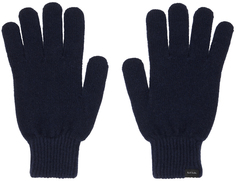 Темно-синие Перчатки С Нашивками Темные Paul Smith