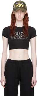 Эксклюзивная любимая футболка Black Gods Praying SSENSE