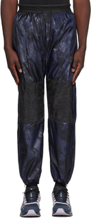 Темно-синие спортивные брюки OVER OVER со вставками