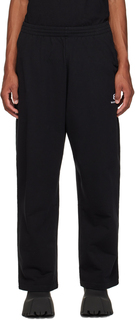 Balenciaga Черные спортивные штаны с вышивкой
