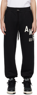 AMIRI Черные спортивные штаны с аппликацией