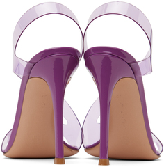Пурпурные босоножки на каблуке Metropolis Gianvito Rossi