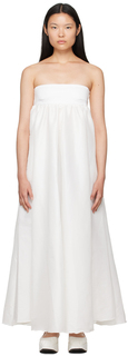 Эксклюзивное белое платье макси SSENSE Kika Vargas