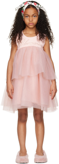 Детское розовое платье Abito Miss Blumarine