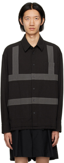 Черно-серая рубашка с ремнями Craig Green