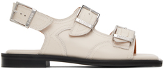 Off-White сандалии в стиле вестерн с вышивкой GANNI