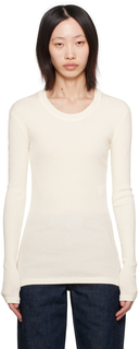 Off-White футболка с длинными рукавами и заниженными плечами LEMAIRE