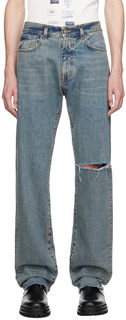 Рваные джинсы цвета индиго 424 Suncoat Girl