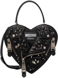 Байкерская сумка Black Heart Fantasy Moschino