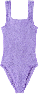 Детский цельный купальник Alva фиолетовый, сиреневый Hunza G