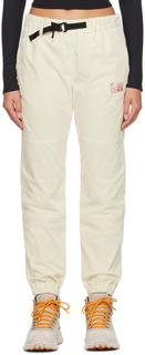 Moncler Grenoble Белые эластичные брюки для отдыха