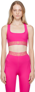 Розовый спортивный бюстгальтер Greca Versace Underwear