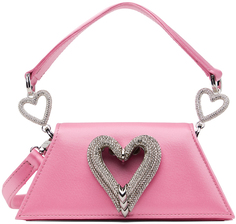 Розовая мини-сумка Samantha с тройным сердцем MACH &amp; MACH