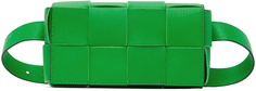 Зеленая поясная сумка с кассетой Bottega Veneta