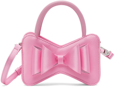 Розовая мини-сумка с бантом Le Cadeau MACH &amp; MACH