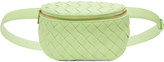 Зеленая поясная сумка Intrecciato Bottega Veneta