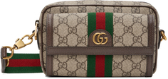 Бежевая мини-сумка Ophidia GG Gucci