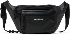 Черная поясная сумка Explorer Balenciaga