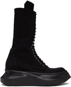Черные армейские ботинки с абстрактными узорами Rick Owens DRKSHDW