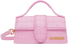 Розовая сумка Le Raphia Le Bambino из крокодиловой кожи Jacquemus