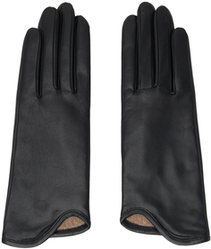 Черные асимметричные перчатки Mame Kurogouchi