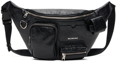 Черная поясная сумка Superbusy Balenciaga