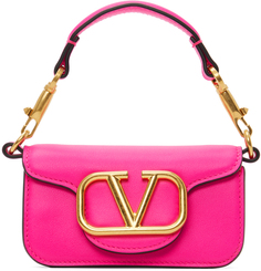 Розовая сумка с микро-видеологотипом Valentino Garavani
