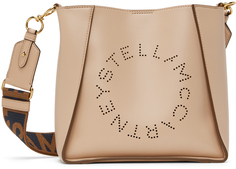 Розовая сумка на плечо с логотипом Stella McCartney